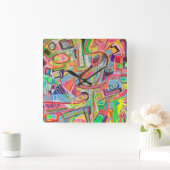 ガールズ·ナイト·アウト·ウォール·クロック スクエア壁時計 (ホーム)