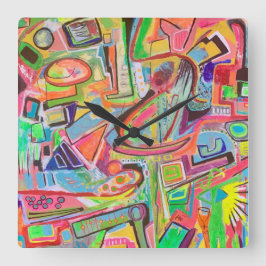 ガールズ·ナイト·アウト·ウォール·クロック スクエア壁時計