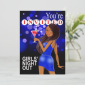 ガールズ・ナイト・アウト・パーティの女の子 | コバルト 招待状 (スタンド正面)