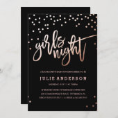 ガールズ・ナイト・アウト // ブライズパーティー招待状 招待状 (正面/裏面)