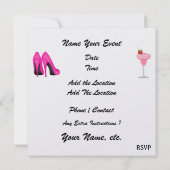 ガールズ・ナイト・アウト - ブライズ・パーティー - SRF 招待状 (裏面)