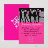 ガールズ・ナイト・アウト 招待状 (正面/裏面)