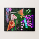 「ガールズ・ナイト・イン」ファンガールパズル ジグソーパズル (横)