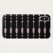 ガールズ ピンク&ブラック 矢印 ボヘミアン チック Case-Mate iPhoneケース (裏面(横))