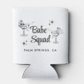 ガールズ・ベイブ・スクワッド ホワイト ブライズメイド パーティー 缶クーラー (裏面)