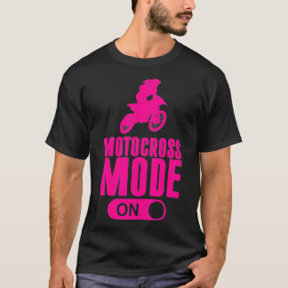 ガールズ モトクロスモード オン ダートバイク ギフト かわいい Tシャツ