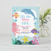 ガールズ レッツ ダイブ ファイブ 5th オーシャン ピンク ドルフィン シー 招待状 (スタンド正面)