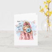 ガールズ・ワナ・ハブ・ファン カード (黄色い花)