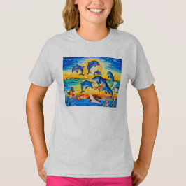 ガールズHanes ComfortBlend®スウェットシャツ Tシャツ