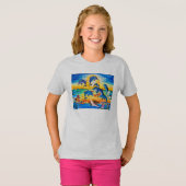 ガールズHanes ComfortBlend®スウェットシャツ Tシャツ (正面フル)