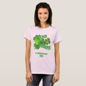 ガールズSt patricks dayアイリッシュプリンセスTシャツ Tシャツ (正面フル)