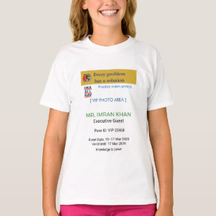 ガールズTシャツ バースデー カスタム ロゴ Tシャツ
