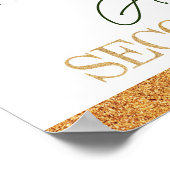 ガールセカンド誕生日セントパトリックの日パーソナライズされた ポスター (角)