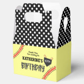 ガールソフトボール誕生日パーティー フェイバーボックス (オープン)