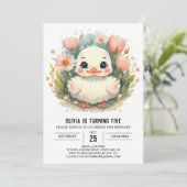 ガールダックモダン誕生日 招待状 (スタンド正面)