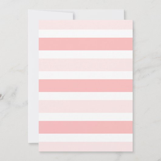 ガールツインズテディベアベビーシャワー招待状 招待状 (裏面)