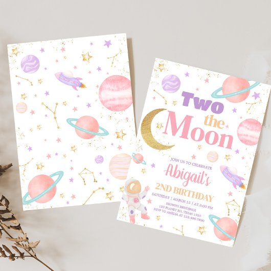 ガールツーザムーンバースデーパーティー 招待状