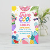 ガールツープクールールパーティービーチ2nd誕生日 招待状 (スタンド正面)