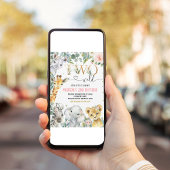 ガールツーワイルドセカンド金ゴールドジャングルアニマルズ誕生日 招待状