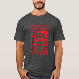 ガールティーのおもしろい保護パパパパ Tシャツ