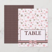 ガールテーブルカード 招待状 (正面/裏面)