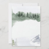 ガールディアベビーシャワーウィンターウッドランド 招待状 (裏面)