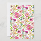 ガールディアベビーシャワー招待状 招待状 (裏面)