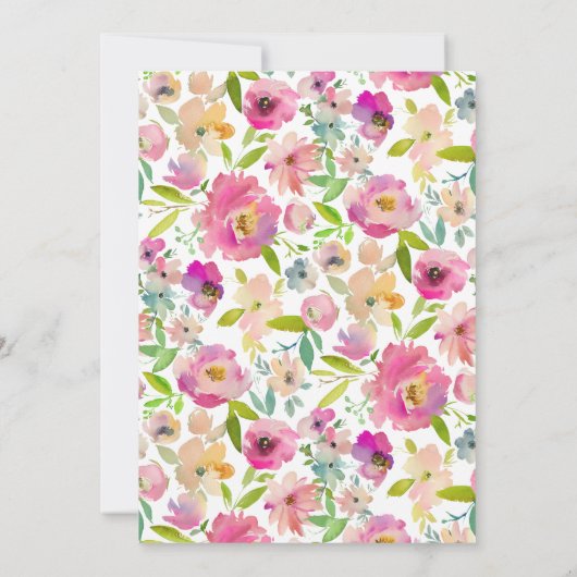 ガールディアベビーシャワー招待状 招待状 (裏面)