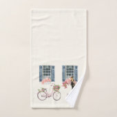 ガールデザイナーバッグ財布犬アートプリント ハンドタオル (ハンドタオル)