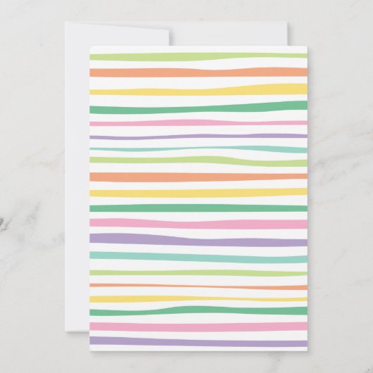 ガールデュノーズ誕生日招待状 招待状 (裏面)