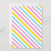 ガールデュノーズ誕生日招待状 招待状 (裏面)