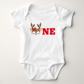 ガールトナディアファースト誕生日トップボディスーツ ベビーボディスーツ (正面)