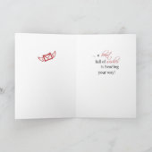 ガールトリプレット1stバレンタインデーかわいいペンギン シーズンカード (内部)