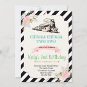 ガールトレインの誕生日パーティーの招待状 招待状 (正面)