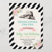 ガールトレインの誕生日パーティーの招待状 招待状 (正面/裏面)