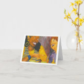 ガールトークの挨拋 カード (黄色い花)