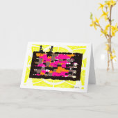 ガールトーク2Dグリーティングカード(iPhone互換ではない) カード (黄色い花)