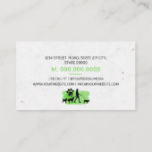 ガールドッグウォーカー/ペットケアシッティングビジネスカード 名刺 (裏面)