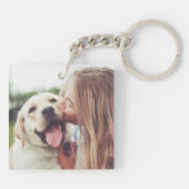 ガールドッグキスをするキーチェーン キーホルダー (裏面)