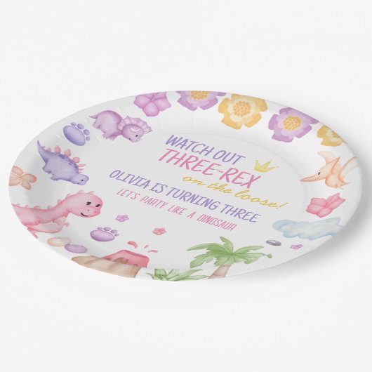 ガールドラノウス誕生日 ペーパープレート (アングル)