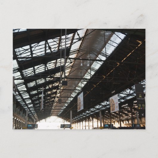 ガールドリヨン本堂 – 鉄道駅，パリ ポストカード (正面)