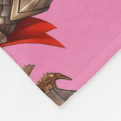 ガールナイト保護ベビードラゴン フリースブランケット (角)