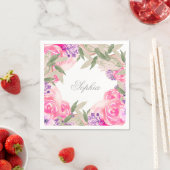 ガールネームバプテスマ《キリスト教》洗礼式や命名式フローラ スタンダードカクテルナプキン (インサイチュ)