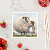 ガールハギングオーバーサイズエ スタンダードカクテルナプキン (インサイチュ)