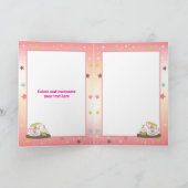 ガールハッピーバースデーカード |任意の年齢を追加  カード (内部)