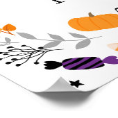 ガールハロウィーンスポオクタキュラ誕生日ウェルカムポステ ポスター (角)