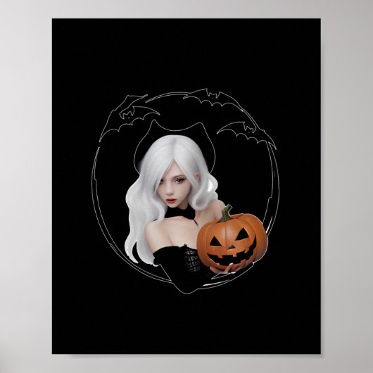 ガールハロウィーンフェスティバルシール ポスター (正面)