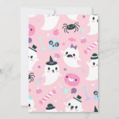 ガールハロウィーン招待状誕生日パステル 招待状 (裏面)