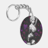 ガールハートキーチェーン キーホルダー (正面左)