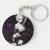 ガールハートキーチェーン キーホルダー (裏面)